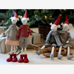 Chic Antique - Vintage K�lk til deko H10/L38/B17,5 cm natur Fyrretr�, Krydsfiner, Jutesnor