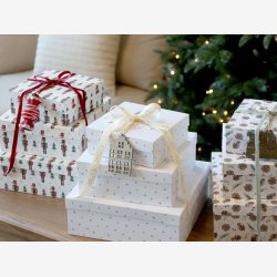 Chic Antique - �ske m. stjerner Hvid / flere st�rrelser