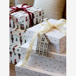 Chic Antique - �ske m. stjerner Hvid / flere st�rrelser