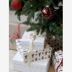 Chic Antique - �ske m. stjerner Hvid / flere st�rrelser