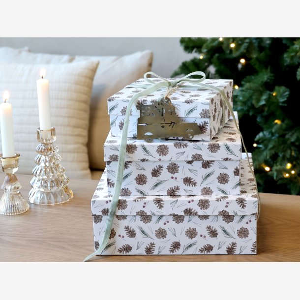 Chic Antique - �ske m. kogler Hvid / flere st�rrelser 