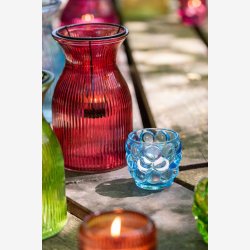 J-Line - Fyrfadsstage Glas 6 varianter 8x8x7cm.