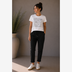 Ofelia - Nia T-Shirt Hvid Kombi