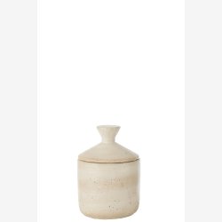 J-Line - Krukke Dekorativ Cementcreme Beige Lille 11x16cm