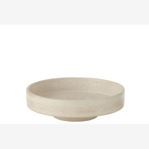 J-Line - Dekorations fad Olina m/fod Cement Beige H: 10 : 33 cm. 