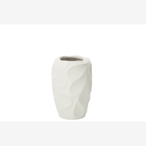 J-Line - Vase Mirena Hvid H: 32 �: 21,5 cm. Keramik