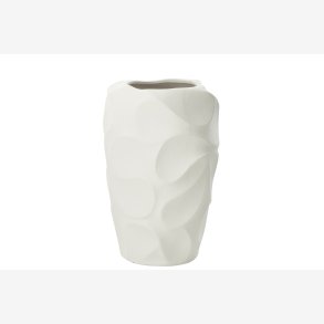 J-Line - Vase Mirena Hvid H: 43 �: 27,5 cm. Keramik