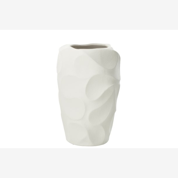 J-Line - Vase Mirena Hvid H: 43 �: 27,5 cm. Keramik