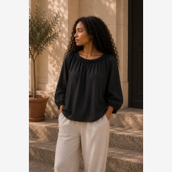 Marta Du Chateau - MdcJuniper Bluse Sort
