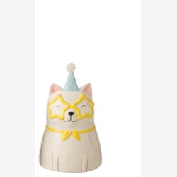 J-Line - Vase i katteform Keramik 3 varianter 21x12cm