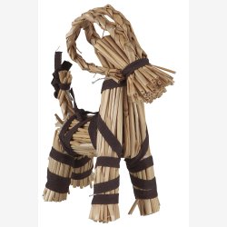 Ib Laursen - Halmbuk m/brunt bnd Ca. ml: W: 5,5 H: 21,5 L: 16,5