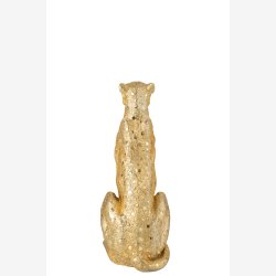 J-Line - Leopard Figur Guld Poly H: 60,5 L: 39 B: 25 cm. 