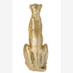 J-Line - Leopard Figur Guld Poly H: 88 L: 55 B: 36 cm. 