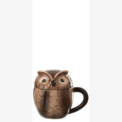 Krus m/lg Rv, Vaskebjrn eller ugle H: 13,5 B: 10 cm.  