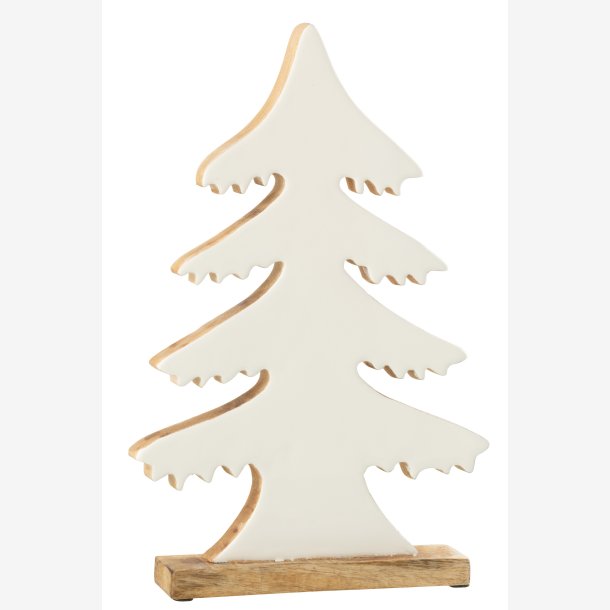 J-Line - Grantr m/tr fod Mangotr Hvid H: 35 B: 22 D: 5 cm.