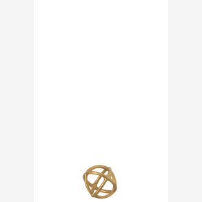 J-Line - Kugleskulptur Aluminium Guldfarvet 10x10x10cm.