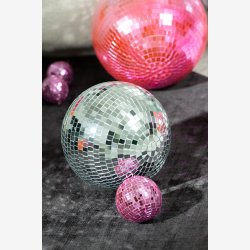 J-Line - Diskokugle/Spejlkugle Slv : 30 cm. 