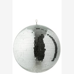 J-Line - Diskokugle/Spejlkugle Slv : 40 cm. 