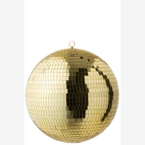 J-Line - Diskokugle/Spejlkugle Guld : 40 cm. 