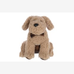 J-Line - Drstopper Hund "Charles" Beige H: 30 L: 20 B: 20 cm.