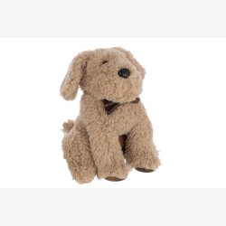 J-Line - Drstopper Hund "Charles" Beige H: 30 L: 20 B: 20 cm.