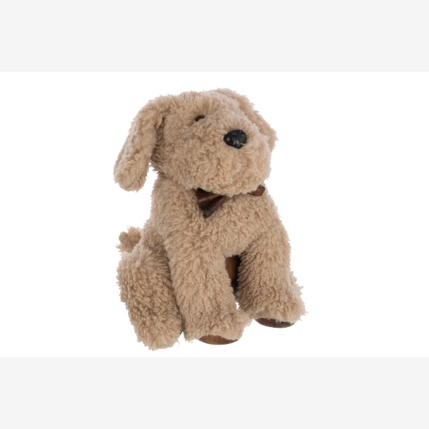 J-Line - Drstopper Hund "Charles" Beige H: 30 L: 20 B: 20 cm.