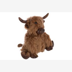 J-Line - Drstopper Yak Okse "Bent" Brun H: 30 L: 35 B: 20 cm.