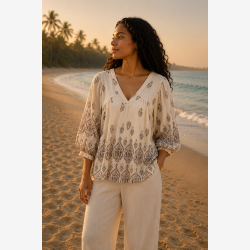 Marta Du Chateau - MdcMaevy Bluse R�hvid