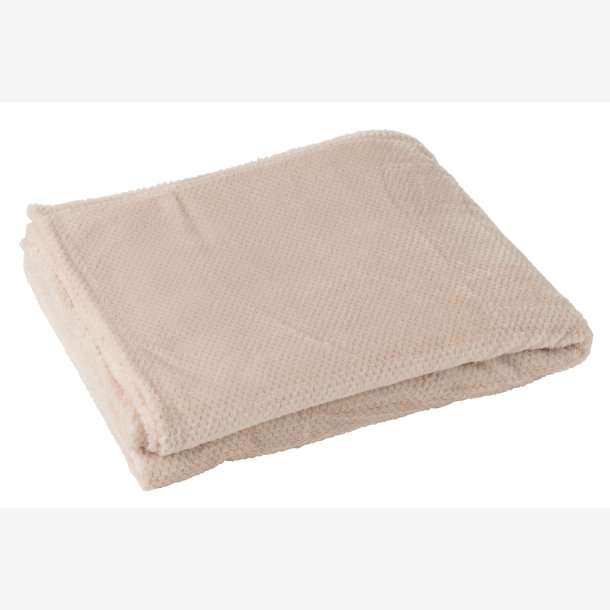 J-Line - Plaid "SNUGGLE" Bld Plysset Fleece 170 x 130 cm. Lyserd