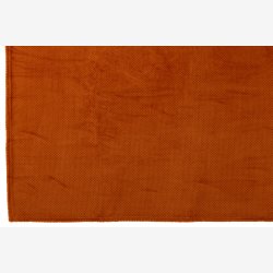 J-Line - Plaid "SNUGGLE" Bld Plysset Fleece 170 x 130 cm. Orange