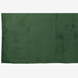 J-Line - Plaid "SNUGGLE" Bld Plysset Fleece 170 x 130 cm. Grn