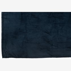 J-Line - Plaid "SNUGGLE" Bld Plysset Fleece 170 x 130 cm. Bl