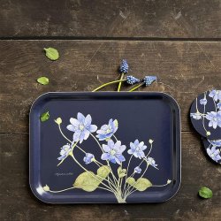 Koustrup &amp; Co � Serveringsbakke Bl� Anemone 20 x 27 cm