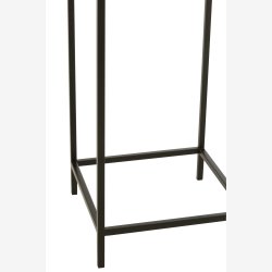 J-Line - Lanterne/Hurricane p stativ Sort jern H: 100 30 x 30 cm. 