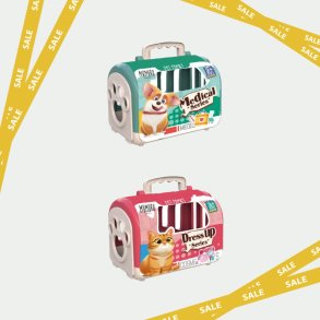 OLGA - K�ledyr i transportkasse m/tilbeh�r Hund eller Kat - Leveres Assorteret