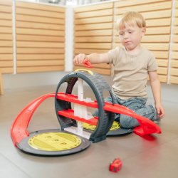 OLGA - Bilbane i Transportkasse Politi eller Brandv�sen - Leveres Assorteret