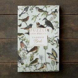 Koustrup &amp; Co - Puslespil Garden Birds m/1000 brikker 48x68cm.
