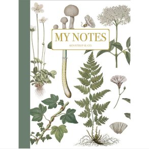 Koustrup&Co. - Noteshfte Grn Floral 