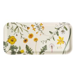 Koustrup &amp; Co - Serveringsbakke Flora Danica Gul - 32 x 15 cm