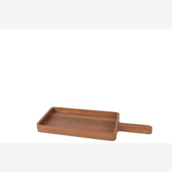 J-Line - Serverings brt m/hndtag Akacie tr L: 49 B: 18 cm. 