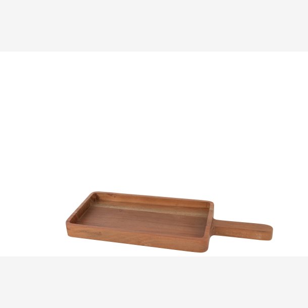 J-Line - Serverings brt m/hndtag Akacie tr L: 49 B: 18 cm. 