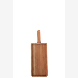 J-Line - Serverings brt m/hndtag Akacie tr L: 49 B: 18 cm. 