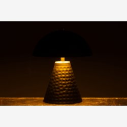 J-Line - LED Bordlampe Svamp Sort Metal/Jernarbejde 15x15x18,5cm.