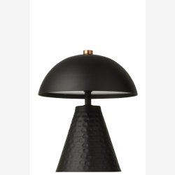 J-Line - LED Bordlampe Svamp Sort Metal/Jernarbejde 15x15x18,5cm.