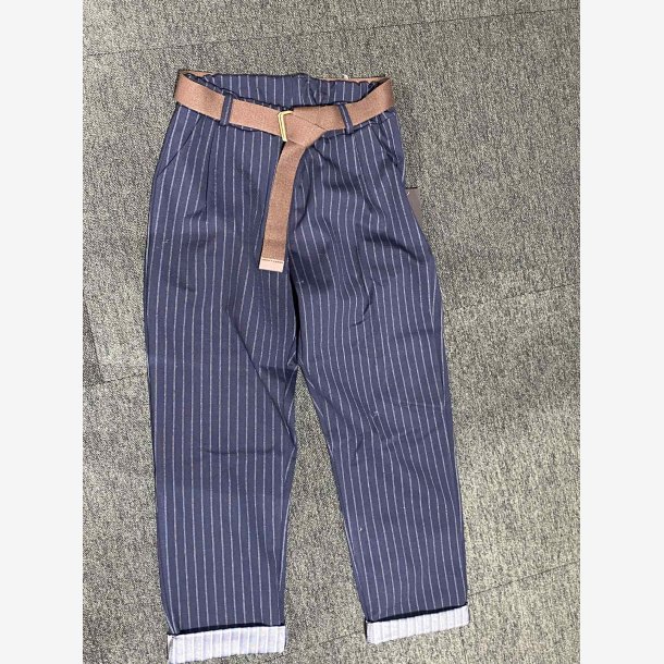 Buks m. strib og b�lte Marine Onesize 65%viscose, 30%nylon, 5%elastic