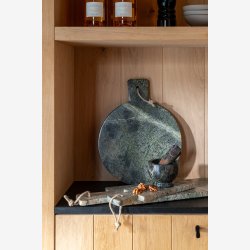 J-Line - Morter &amp; St�der Marmor M�rkegr�n �: 10 H: 7,75 cm. 