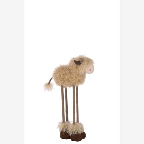 J-Line - Ko m/teleskop ben Brun/Beige H: 58 L: 33 B: 13 cm. 