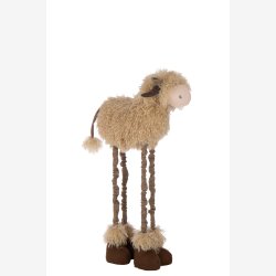 J-Line - Ko m/teleskop ben Brun/Beige H: 98 L: 44 B: 17 cm. 