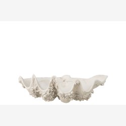 J-Line - Dekorations Sk�l Musling B: 52 D: 28 H: 18 cm. Poly