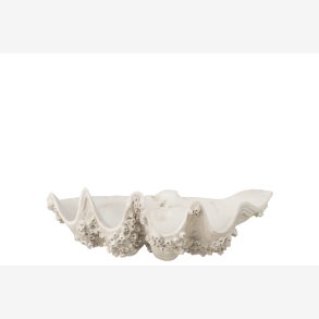 J-Line - Dekorations Sk�l Musling B: 52 D: 28 H: 18 cm. Poly